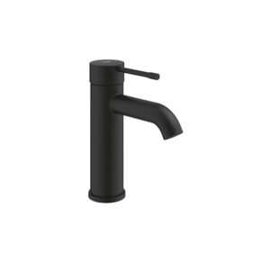 Essence basin mixer S-size in phantom black for custom bathroom vanities. Use our 3D bathroom builder to design standalone basins.