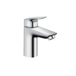 HG Logis basin mixer 100 Push-open chrome. Bathroom design with 3D bathroom builder, custom bathroom vanities, and standalone basins.