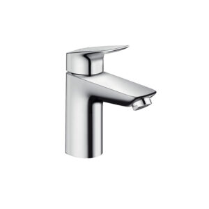 HG Logis basin mixer 100 Push-open chrome. Bathroom design with 3D bathroom builder, custom bathroom vanities, and standalone basins.