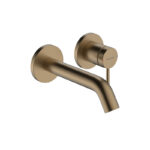 HG Tecturis S 2h bas.mix conc.165mm BBR faucet. Wall-mounted basin mixer for custom bathroom vanities. 3D bathroom builder.