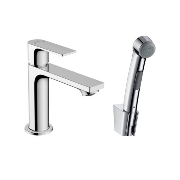 Rebris E bidette set 110 chrome. Modern bathroom fixture for custom bathroom vanities. Use our 3D bathroom builder to design yours.