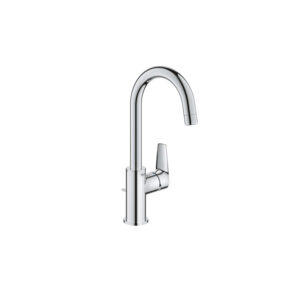 BauEdge L basin mixer. Chrome finish. Part of our custom bathroom vanities range. Design your own with our 3D bathroom builder.