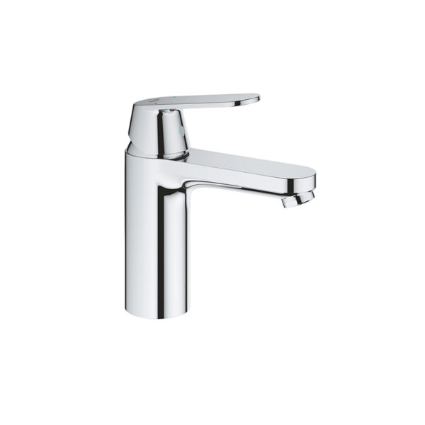 Eurosmart Cosmopolitan M basin mixer with push open in chrome. 3D bathroom builder for custom bathroom vanities and standalone basins.