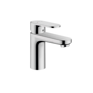 Chrome Vernis Blend 100 basin mixer with pop-up waste. Ideal for custom bathroom vanities and standalone basins. Design your dream bathroom now!