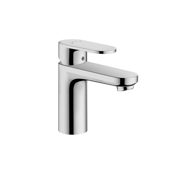 Chrome Vernis Blend 100 basin mixer with pop-up waste. Ideal for custom bathroom vanities and standalone basins. Design your dream bathroom now!