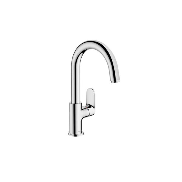 Vernis Blend high chrome basin mixer with pop-up for custom bathroom vanities. Design your standalone basin with our 3D builder.