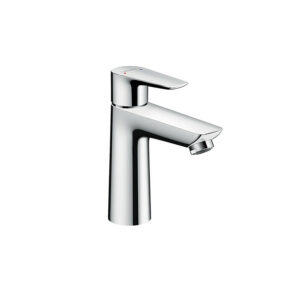 Chrome single-lever basin mixer for custom bathroom vanities. Design your standalone basin with our 3D bathroom builder. Solid Surface options.