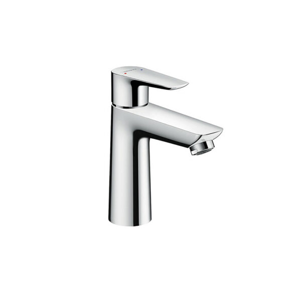 Chrome single-lever basin mixer for custom bathroom vanities. Design your standalone basin with our 3D bathroom builder. Solid Surface options.