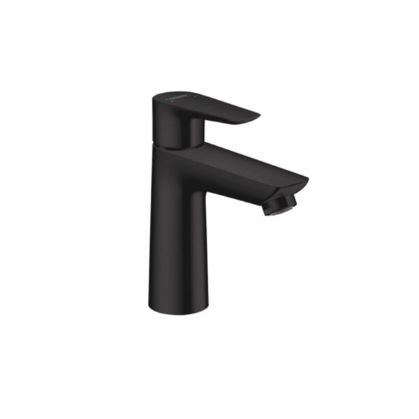 Matt black single lever basin mixer. Design custom bathroom vanities with our 3D bathroom builder. Solid surface standalone basins.