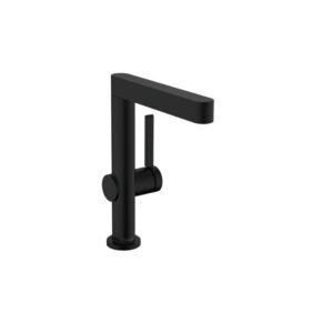 Finoris 230 washbasin mixer with push-open in matt black. Design your custom bathroom vanities with our 3D bathroom builder.