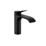Vivenis 110 matt black washbasin mixer with pop-up for custom bathroom vanities. Design your standalone basin with our 3D builder.