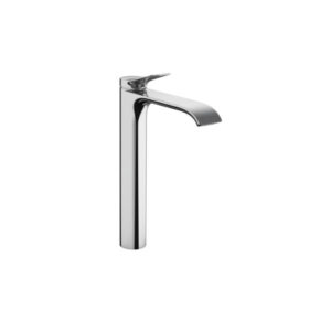 Vivenis 250 high chrome washbasin mixer for custom bathroom vanities. Standalone basin tap, use our 3D bathroom builder.