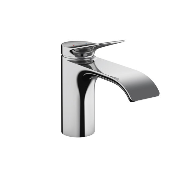 Chrome Vivenis 80 washbasin mixer with pop-up drain for custom bathroom vanities. Design your standalone basin with our 3D builder.