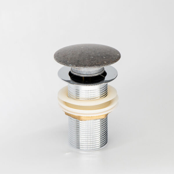 Klik-klak drain with cap for basin without overflow. Ideal for custom bathroom vanities and standalone basins. 3D bathroom builder part.