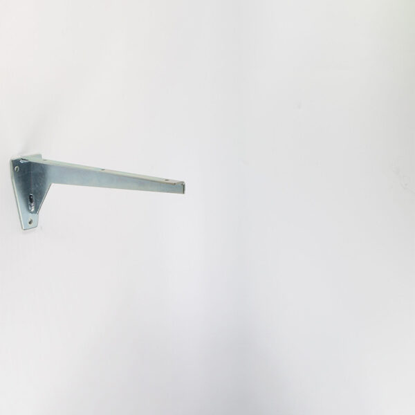 Zinc-plated bracket L=240mm for custom bathroom vanities. Solid surface standalone basins support by 3D builder. Bathroom design element.