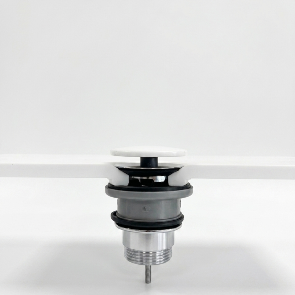 Non-closeable drain, cap as basin, with overflow